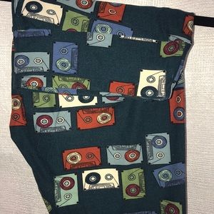 Tc cassette tape leggings Lularoe